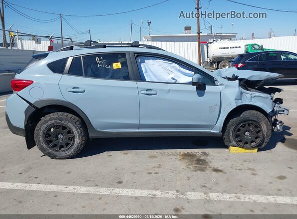 JF2GTACC7KH349616 2019 SUBARU CROSSTREK Light Blue უკანა სალონის ხედი