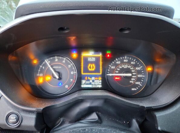 JF2GTAEC0M8284012 2021 SUBARU CROSSTREK Серебряный Вид щитка приборов