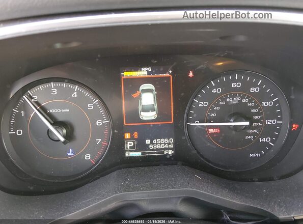 JF2GTAEC1KH391017 2019 SUBARU CROSSTREK Gray Widok tylnych siedzeń
