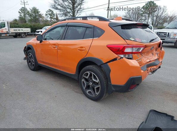 JF2GTALC5JH227514 2018 SUBARU CROSSTREK Orange Trasero izquierdo