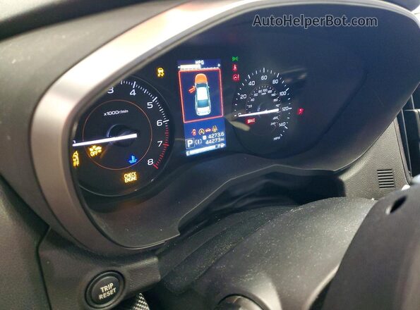 JF2GTAPC1M8358440 2021 SUBARU CROSSTREK Silver Սարքավորումների վահանակի տեսք