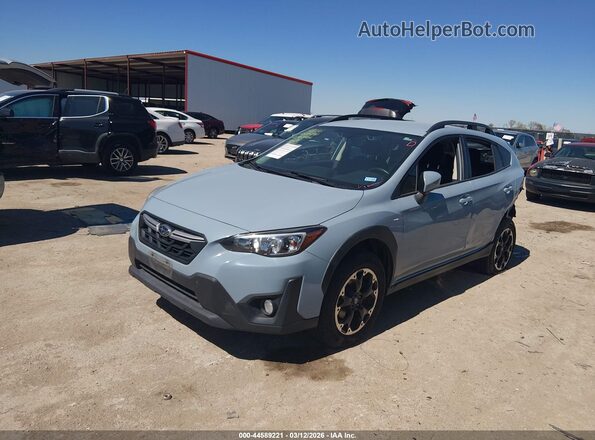 JF2GTAPC2M8329173 2021 SUBARU CROSSTREK Light Blue Առջևի ձախ երեք քառորդ տեսարան