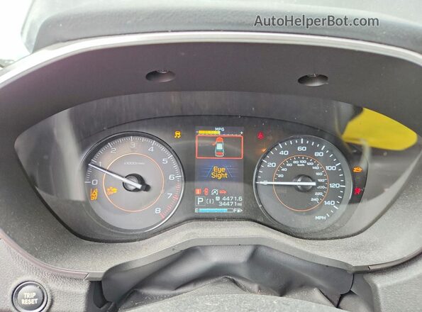 JF2GTAPC2MH208031 2021 SUBARU CROSSTREK Black Սարքավորումների վահանակի տեսք