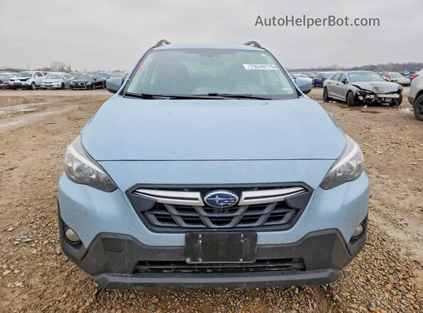 JF2GTAPC3M8684014 2021 SUBARU CROSSTREK Blue Front view