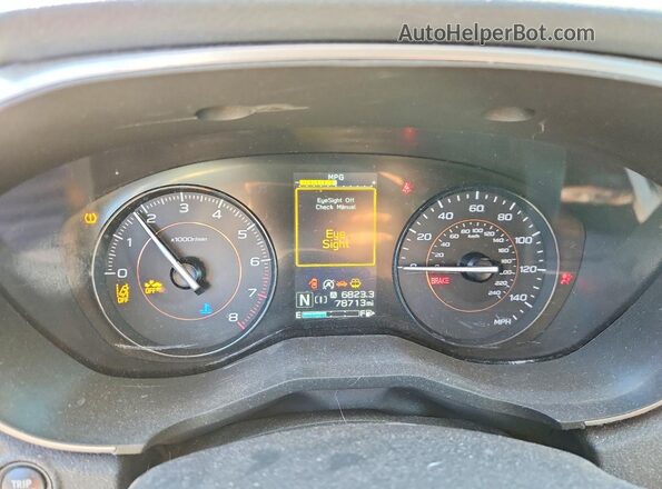 JF2GTAPC5M8662161 2021 SUBARU CROSSTREK Blue ხელსაწყოთა პანელის ხედი