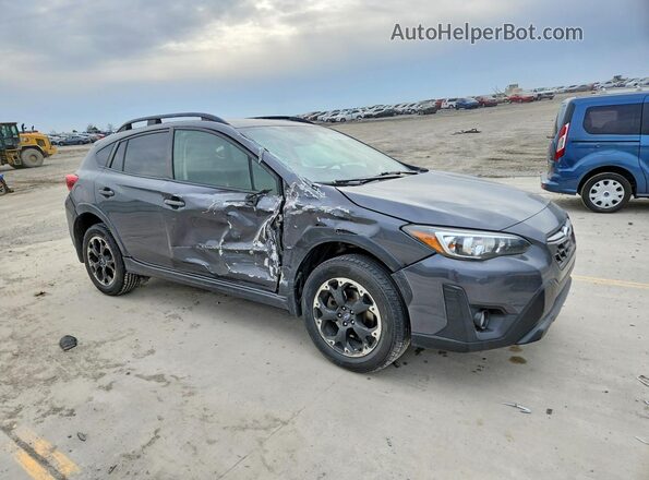 JF2GTAPC7M8220823 2021 SUBARU CROSSTREK Gray Առջևի աջ