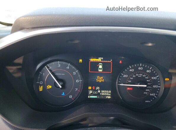 JF2GTAPC8N8233968 2022 SUBARU CROSSTREK White Вид щитка приладів