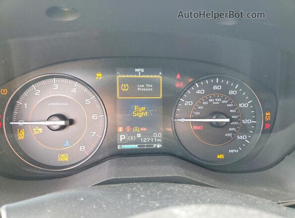 JF2GTAPC8NH258661 2022 SUBARU CROSSTREK White Widok zestawu wskaźników