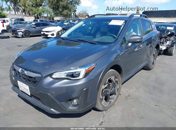 JF2GTHMC8P8220458 2023 SUBARU CROSSTREK Gray Передня ліва чверть