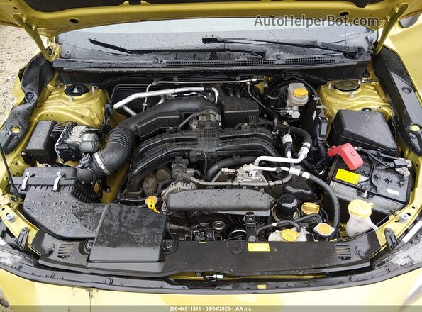 JF2GTHMCXMH244126 2021 SUBARU CROSSTREK Yellow Rear view