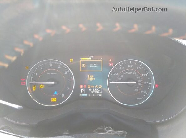 JF2GTHNC0M8676304 2021 SUBARU CROSSTREK White Widok zestawu wskaźników