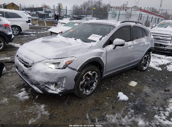 JF2GTHNC2M8253420 2021 SUBARU CROSSTREK Gray Առջևի ձախ երեք քառորդ տեսարան