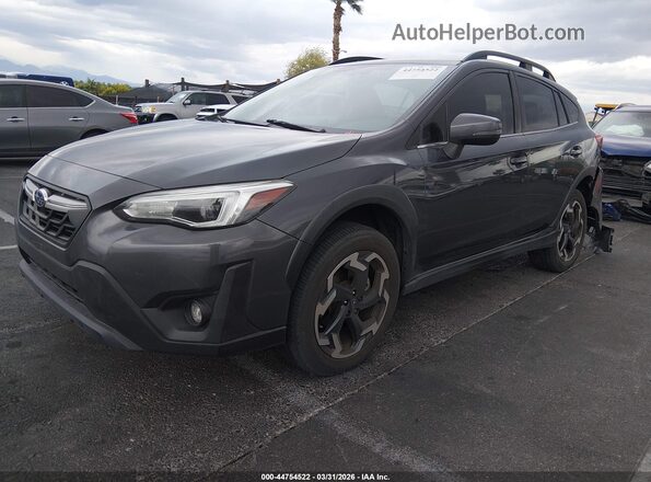 JF2GTHNC7M8266809 2021 SUBARU CROSSTREK Gray Front left