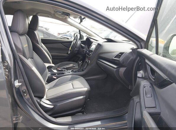 JF2GTHRC6PH237459 2023 SUBARU CROSSTREK Gray წინა სალონის ხედი