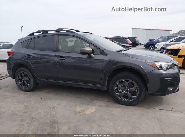 JF2GTHRC6PH237459 2023 SUBARU CROSSTREK Gray უკანა სალონის ხედი