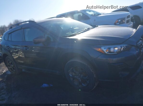 JF2GTHSC4PH303615 2023 SUBARU CROSSTREK Black უკანა სალონის ხედი
