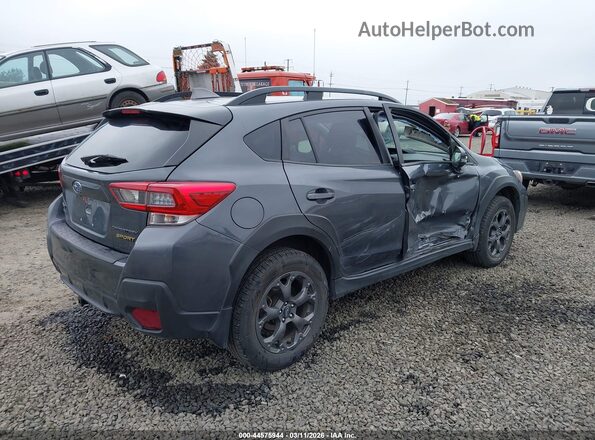 JF2GTHSC6MH650388 2021 SUBARU CROSSTREK Серый Задняя правая четверть