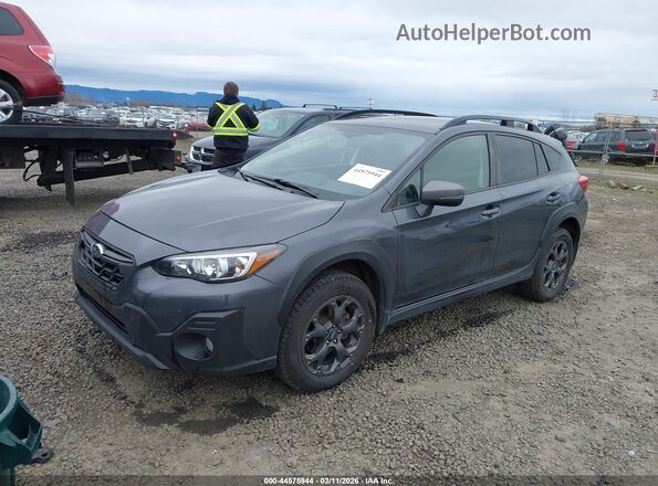 JF2GTHSC6MH650388 2021 SUBARU CROSSTREK Серый Передняя левая четверть
