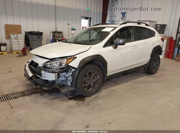 JF2GTHSC8MH276091 2021 SUBARU CROSSTREK White Vista tres cuartos delantera izquierda