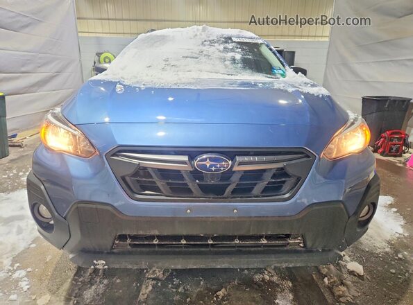 JF2GTHSCXMH277906 2021 SUBARU CROSSTREK Blue Front view