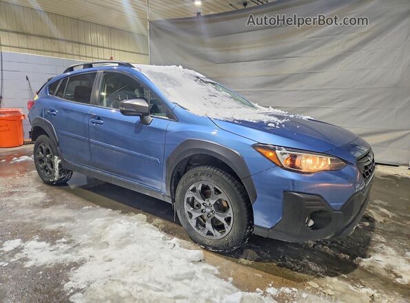JF2GTHSCXMH277906 2021 SUBARU CROSSTREK Blue Front right