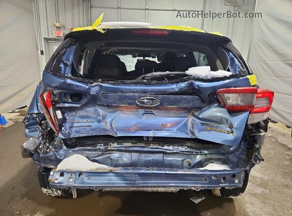 JF2GTHSCXMH277906 2021 SUBARU CROSSTREK Blue Rear view