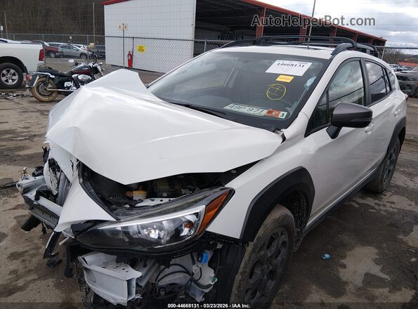 JF2GTHSCXMH665055 2021 SUBARU CROSSTREK White Առջևի ձախ երեք քառորդ տեսարան