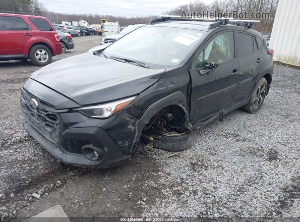 JF2GUADC4RH217273 2024 SUBARU CROSSTREK Черный Передняя левая четверть