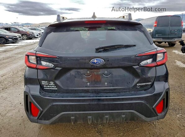 JF2GUADC6RH360256 2024 SUBARU CROSSTREK Black Вид ззаду