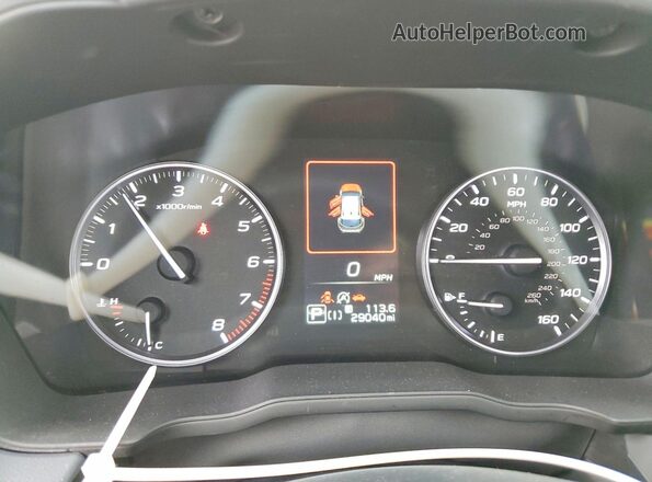 JF2GUADC6RH360256 2024 SUBARU CROSSTREK Black Вид щитка приладів