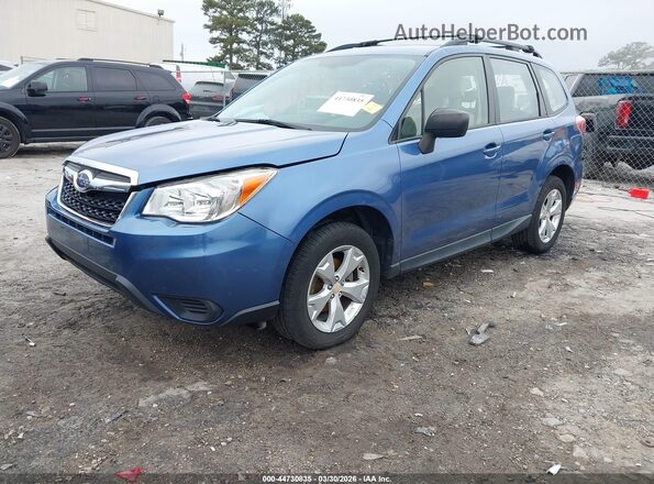 JF2SJABC0GH421720 2016 SUBARU FORESTER 2.5 Синий Передняя левая четверть