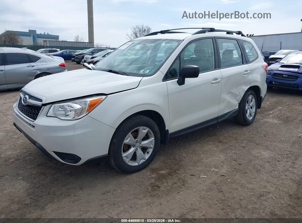 JF2SJABC1GH450868 2016 SUBARU FORESTER 2.5 White Передня ліва чверть