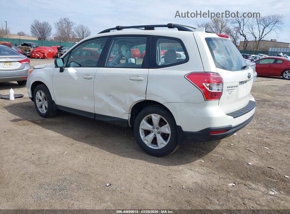 JF2SJABC1GH450868 2016 SUBARU FORESTER 2.5 White Задня ліва чверть