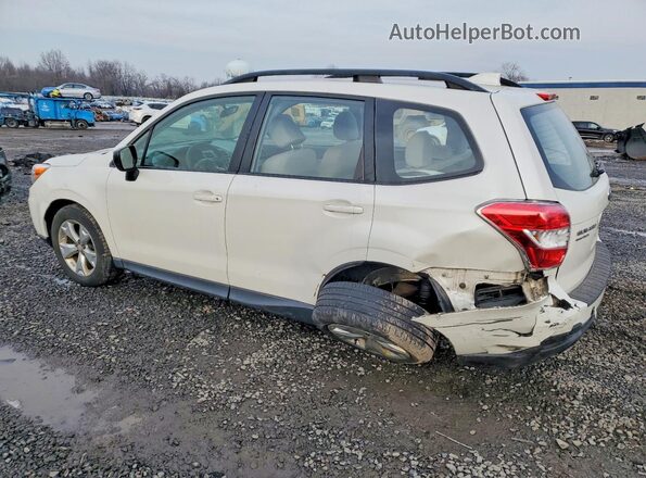 JF2SJABC5GH539469 2016 SUBARU FORESTER 2.5 White Rear left