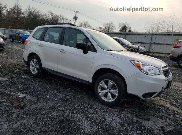 JF2SJABC5GH539469 2016 SUBARU FORESTER 2.5 White Front right