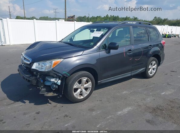 JF2SJADC8GH524056 2016 SUBARU FORESTER 2.5 Gray Przód lewy