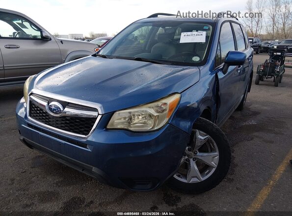 JF2SJADC8GH562421 2016 SUBARU FORESTER 2.5 Blue Przód lewy