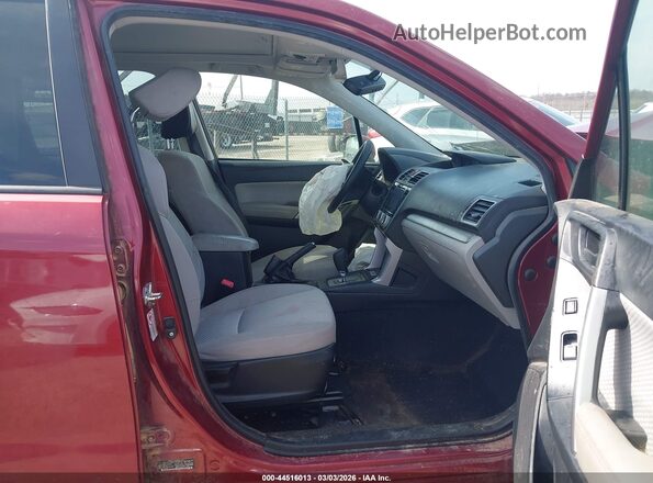JF2SJAECXJH406581 2018 SUBARU FORESTER 2.5 Красный Вид салона спереди