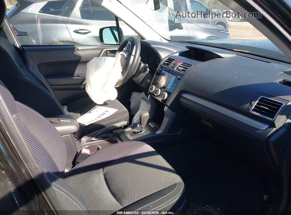 JF2SJAGC2HH488524 2017 SUBARU FORESTER 2.5 Black Vista interior delantera
