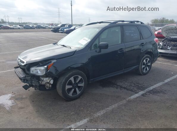 JF2SJAGC7JH528389 2018 SUBARU FORESTER 2.5 Черный Передняя левая четверть