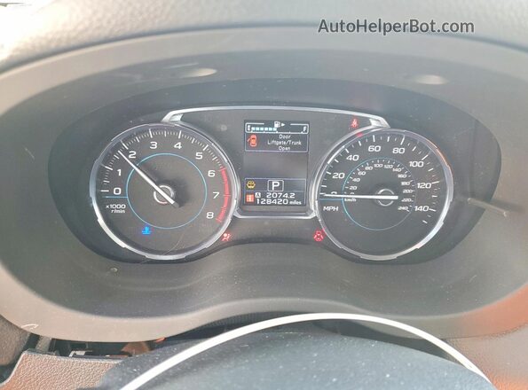 JF2SJAJC7HH494487 2017 SUBARU FORESTER 2.5 Silver Вид щитка приладів