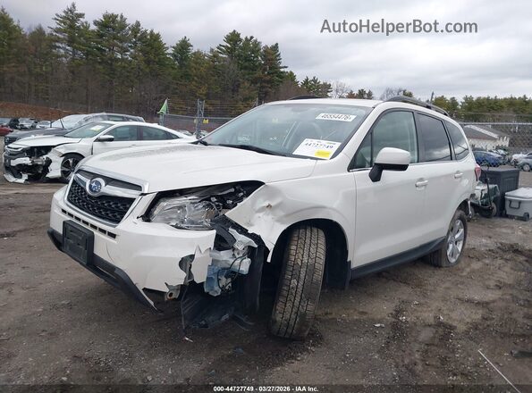 JF2SJARC1GH515241 2016 SUBARU FORESTER 2.5 Белый Передняя левая четверть