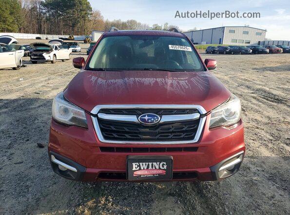 JF2SJATC6HH424086 2017 SUBARU FORESTER 2.5I TO Red Widok z przodu