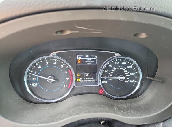 JF2SJATC6HH495949 2017 SUBARU FORESTER 2.5I TO Серый Вид щитка приборов