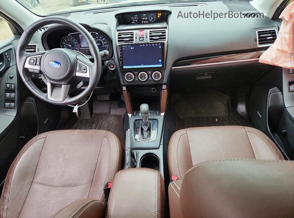 JF2SJATC9HH451265 2017 SUBARU FORESTER 2.5I TO Коричневый Вид панели приборов