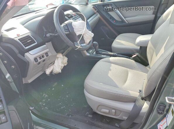 JF2SJAXC1GH446800 2016 SUBARU FORESTER 2.5I TO Зеленый Вид салона спереди