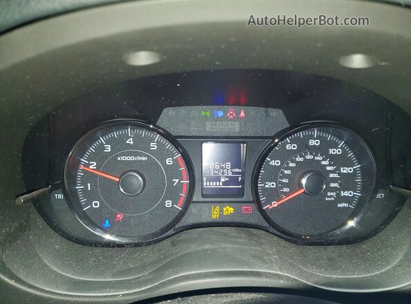 JF2SJAXC5GH522373 2016 SUBARU FORESTER 2.5I TO Charcoal Սարքավորումների վահանակի տեսք