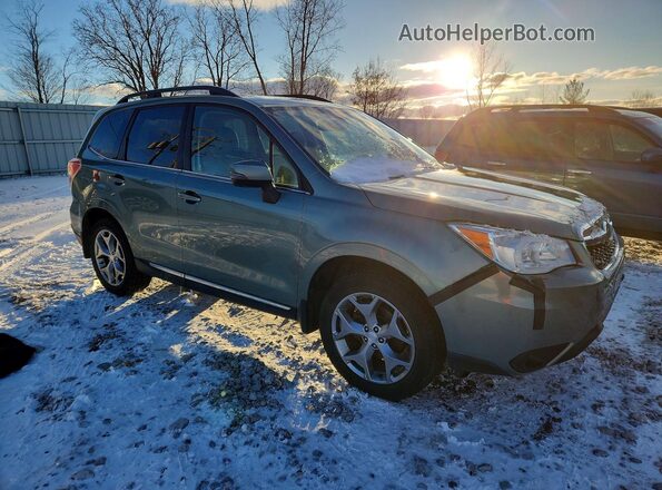 JF2SJAXC9GH407324 2016 SUBARU FORESTER 2.5I TO Зеленый Передняя правая четверть