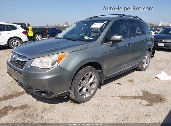 JF2SJAXCXGH420874 2016 SUBARU FORESTER 2.5I TO Green წინა მარცხენა ხედი სამი მეოთხედიდან