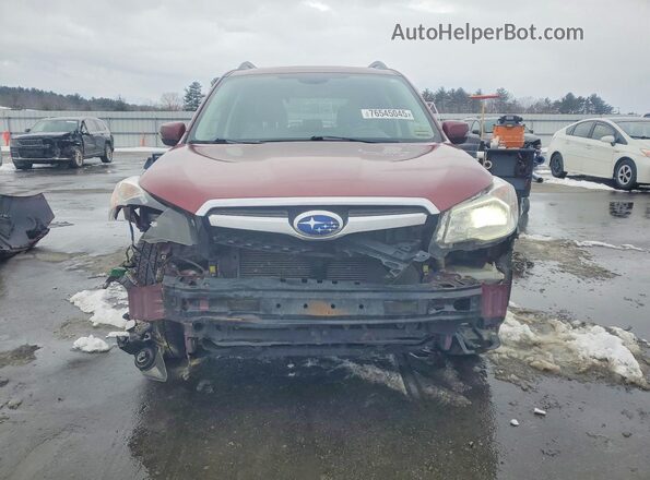 JF2SJAXCXGH430272 2016 SUBARU FORESTER 2.5I TO Maroon წინა ხედი